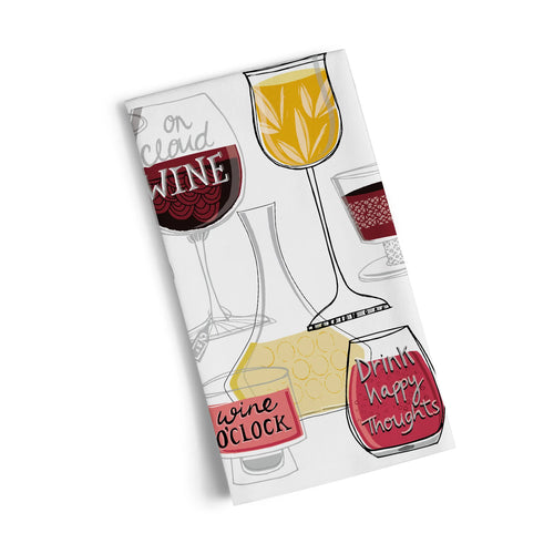 Werkshoppe Cotton Tea Towel Wine Time